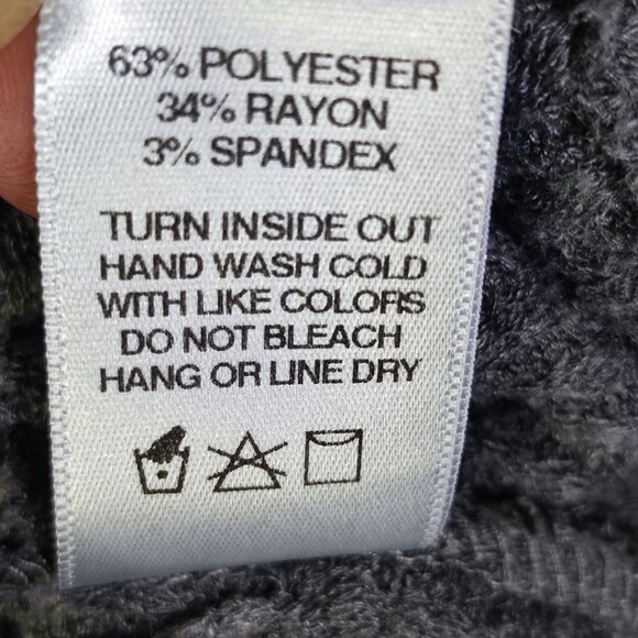 Sadie & Sage crew neck knit sweater women's size M grey colour - Picture 6 of 10